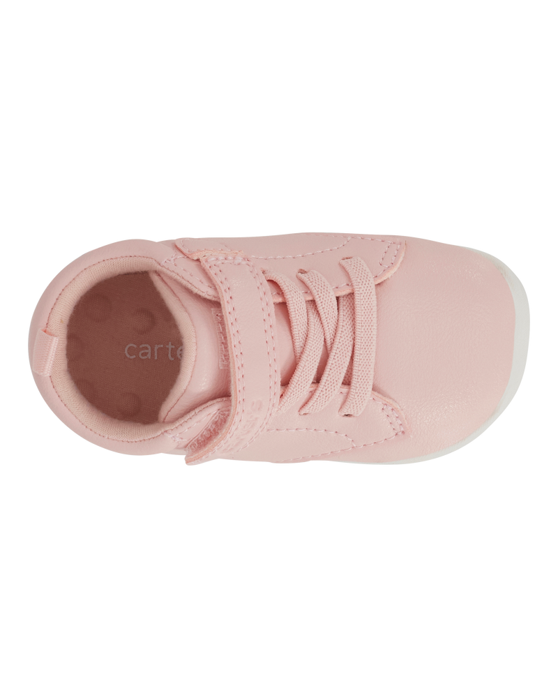 Every Step® First Walker  High-Top Sneakers - Pink, image 4 of 8 slides