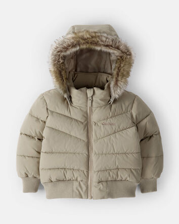 Toddler Girl Urban Heavy Weight Jacket - Sand, 