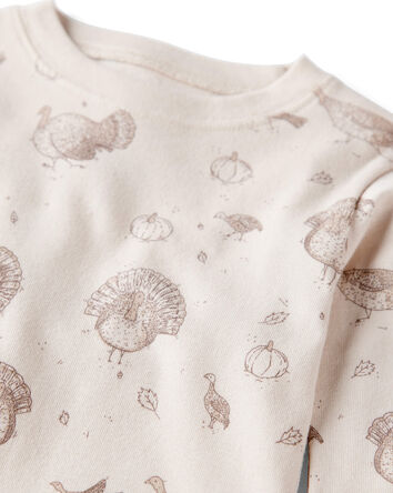 Toddler Organic Cotton Pyjamas in Autumn Grove Print, 