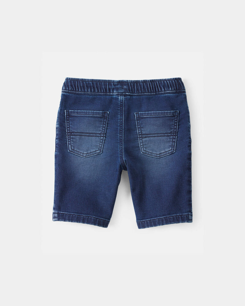 Gar&ccedil;ons - Short &agrave; cordon de serrage en denim - D&eacute;lav&eacute; fonc&eacute;, image 2 sur 3 diapositives
