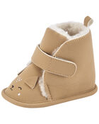 Faux Fur Animal Bootie Baby Shoes, image 6 of 7 slides