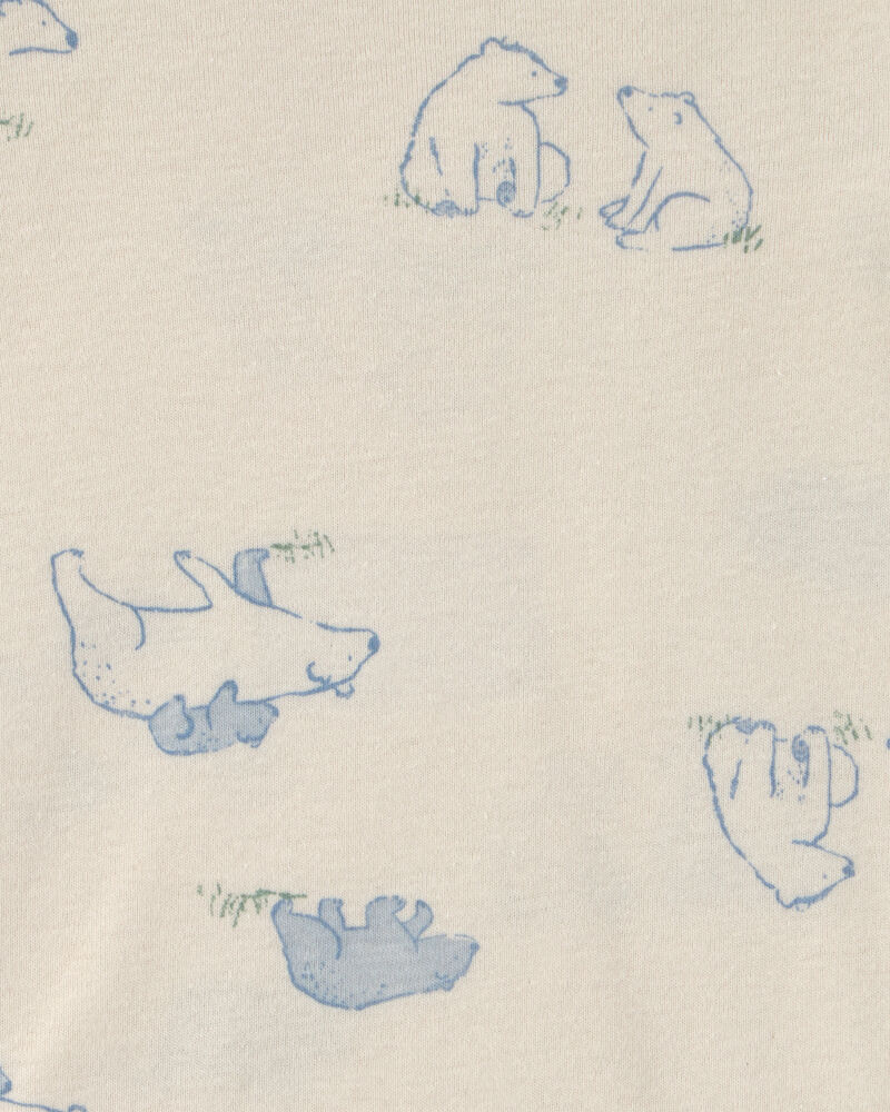 Baby Boy 6-Pack Bear Long-Sleeve Bodysuits - Blue/White, image 6 of 8 slides