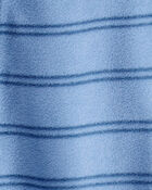 Toddler 1-Piece Striped Fleece Footie Pyjamas, image 2 of 3 slides