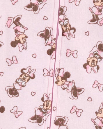 Baby 1-Piece Minnie Mouse 100% Snug Fit Cotton Footie Pyjamas, 