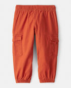 Toddler Boy Cotton Fashion Cargo Pants - Orange, image 2 of 5 slides