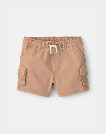 Baby Boy Cargo Pocket Shorts - Khaki, 