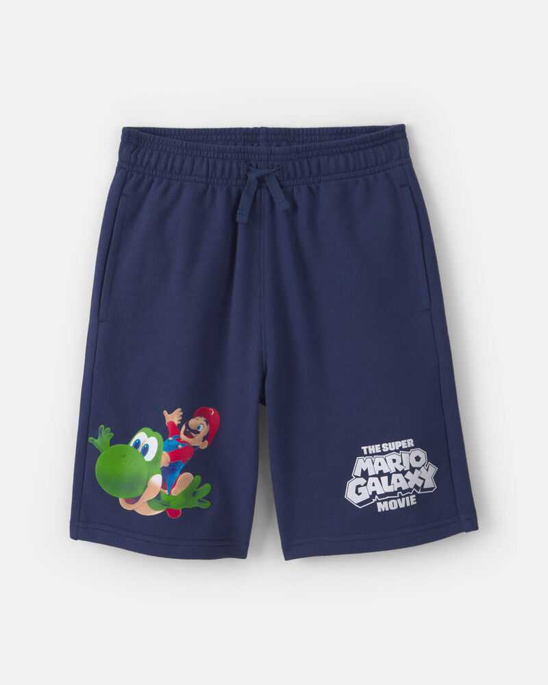 Gar&ccedil;ons - Short Nintendo Super Mario - Bleu marine, image 1 sur 3 diapositives