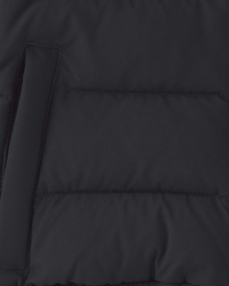 Toddler Boy Bubble Urban Jacket- Black, image 3 of 4 slides