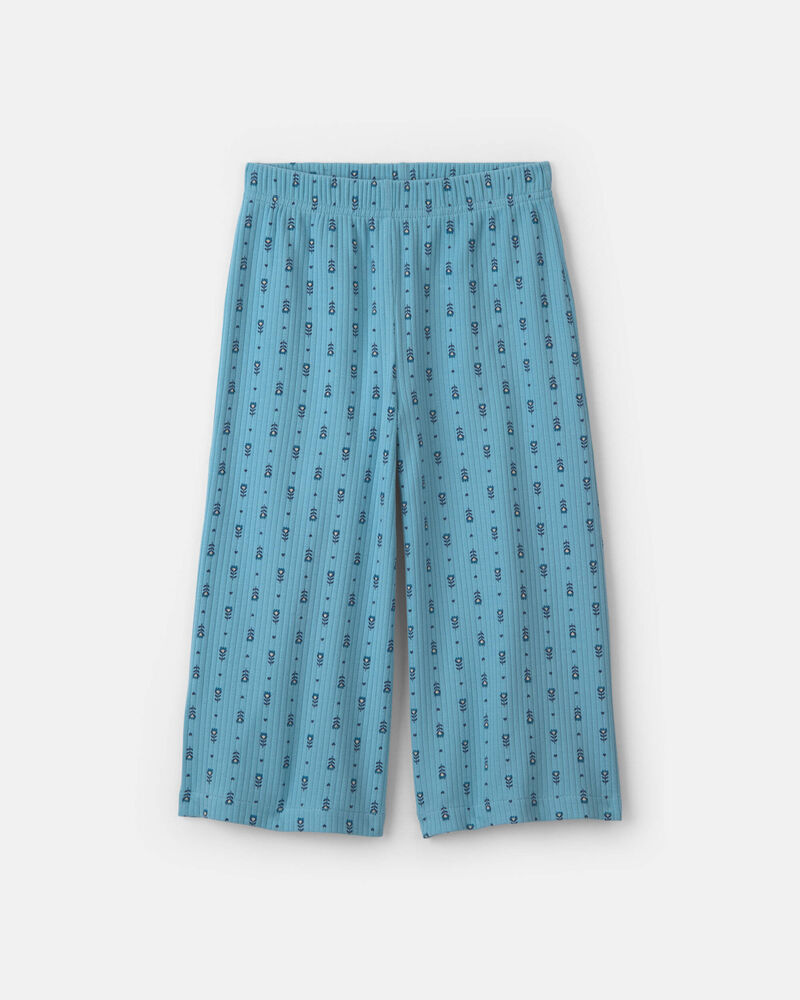 B&eacute;b&eacute; fille - Ensemble 2 pi&egrave;ces en molleton haut manches longues et pantalon &agrave; motif floral - Bleu, image 2 sur 4 diapositives