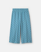 B&eacute;b&eacute; fille - Ensemble 2 pi&egrave;ces en molleton haut manches longues et pantalon &agrave; motif floral - Bleu, image 2 sur 4 diapositives