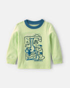 B&eacute;b&eacute; gar&ccedil;on - T-shirt &agrave; imprim&eacute; manches longues &laquo;Outdoorsy&raquo; - Vert, image 1 sur 3 diapositives