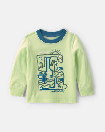 Baby Boy 'Outdoorsy' Long-Sleeve Graphic Tee - Green, 