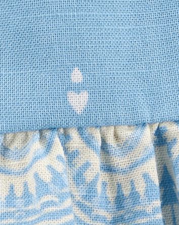 Baby Heart Drop Print Tank - Blue, 