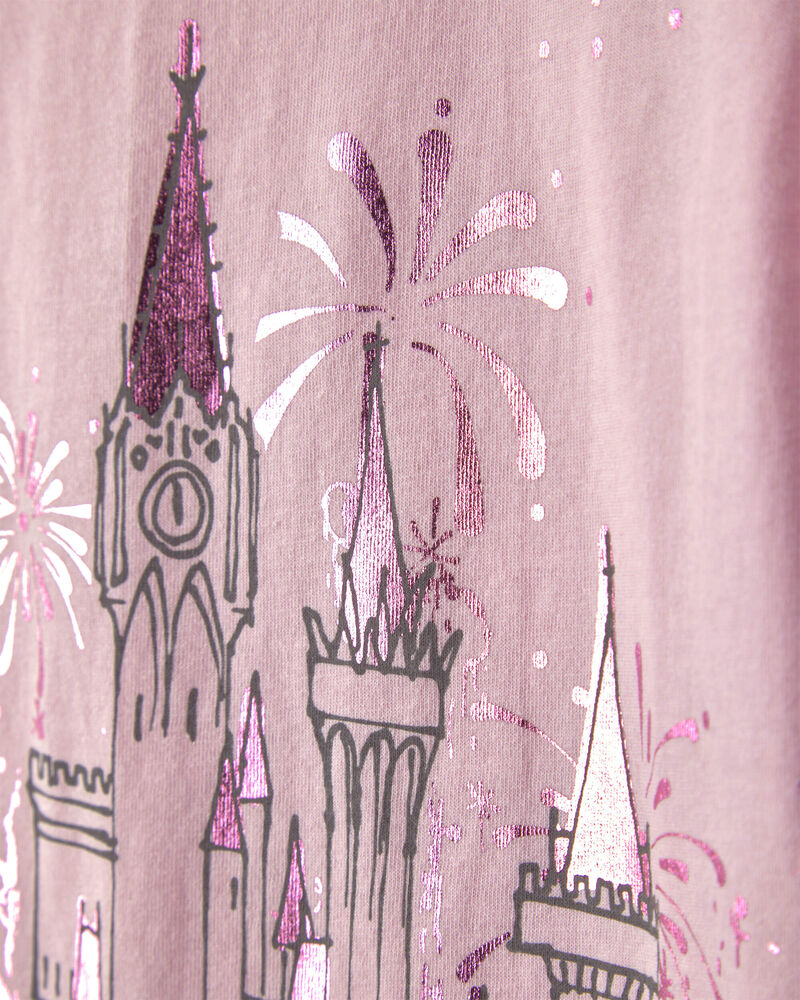 Girls Disney&copy; Castle Graphic Tee - Pink, image 2 of 3 slides