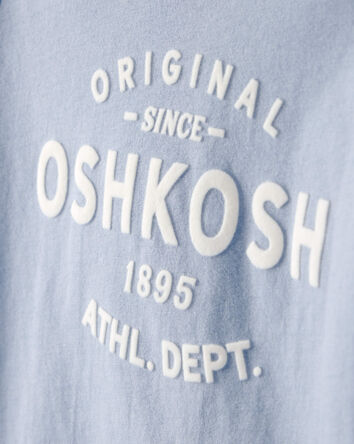 B&eacute;b&eacute; - T-shirt &agrave; manches courtes &agrave; imprim&eacute; logo OskKosh - Bleu, 