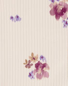 Kid Floral Print Button-Down Ribbed Vest, image 2 of 3 slides