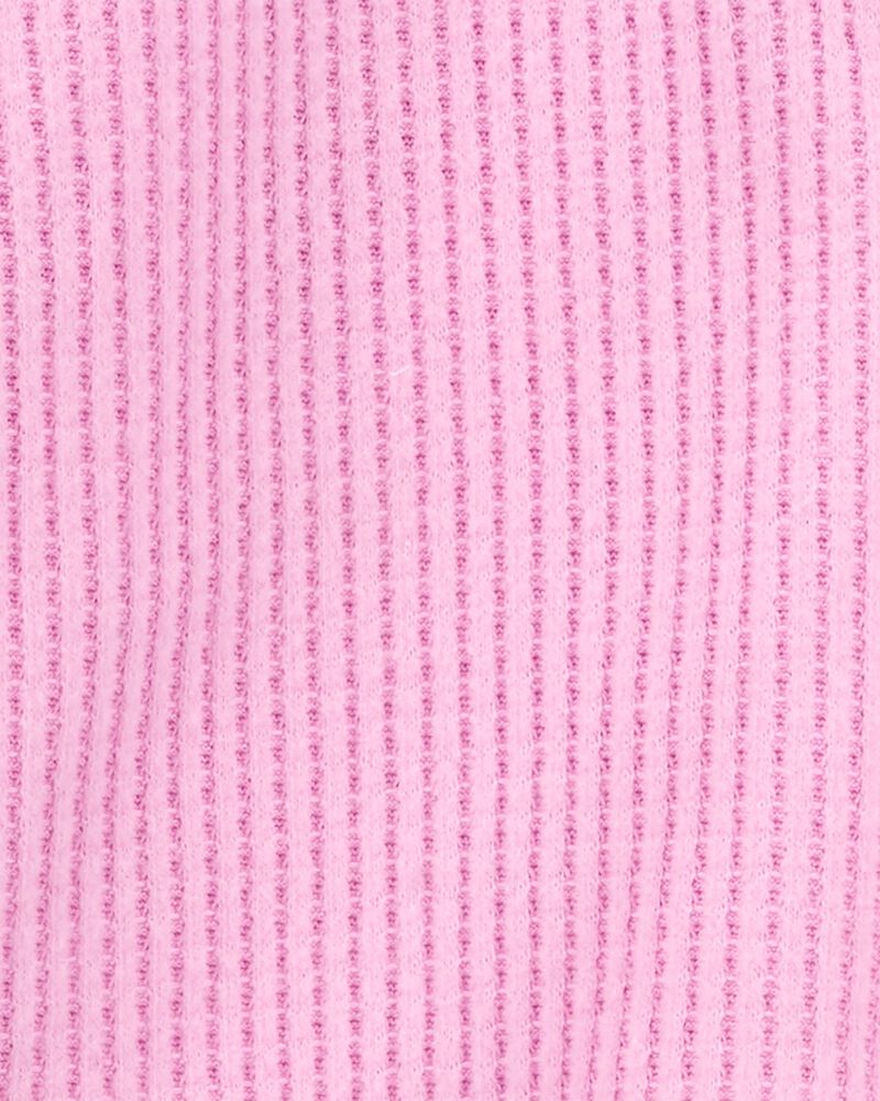 Kid Waffle Knit High-Low Top, image 2 of 3 slides