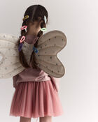 Toddler Girl Celestial Dress Up Wings - Cream/Silver, image 8 of 11 slides