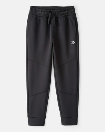 Boys Cotton Active Pants - Black, 