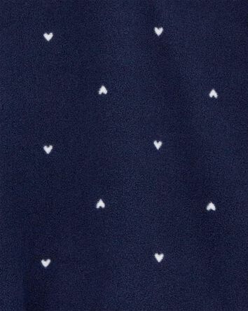 Kid Heart-Print Microfleece Jacket, 