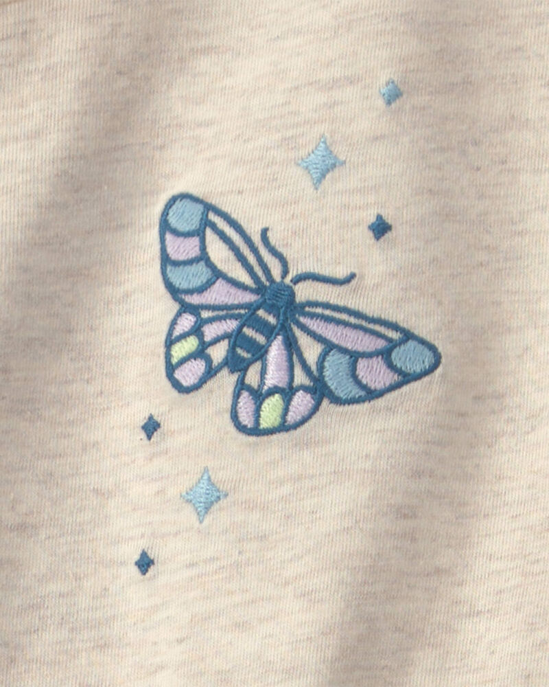 Filles - Haut manches longues &agrave; motifs papillon &ndash; Ivoire, image 3 sur 4 diapositives