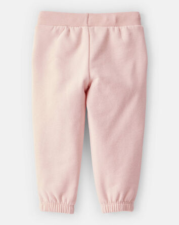 Baby Girl Cotton Joggers - Pink, 