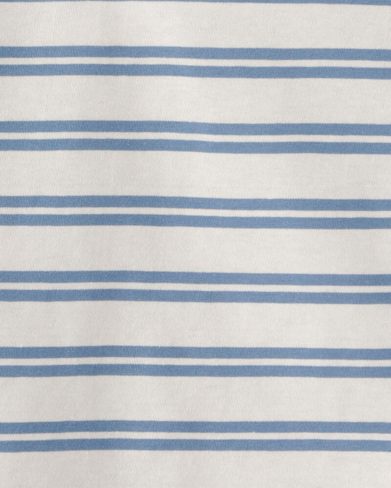 Toddler Boy  Striped Long-Sleeve Tee - Blue, image 2 of 3 slides
