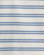 Toddler Boy  Striped Long-Sleeve Tee - Blue, image 2 of 3 slides
