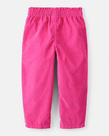 Toddler Girl Heart Pocket Barrel Pants - Pink, 
