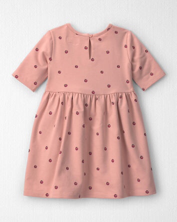 Toute-petit fille - Robe en jersey bouclette de coton biologique &agrave; motif pomme, 