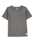 Kid Short-Sleeve  Pocket Tee - Dark Grey, image 1 of 4 slides