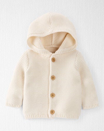 Baby Organic Cotton Signature Stitch Cardigan
, 