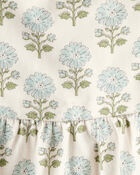 Bébé Robe en coton biologique à motifs de fleurs, image 4 sur 6 diapositives