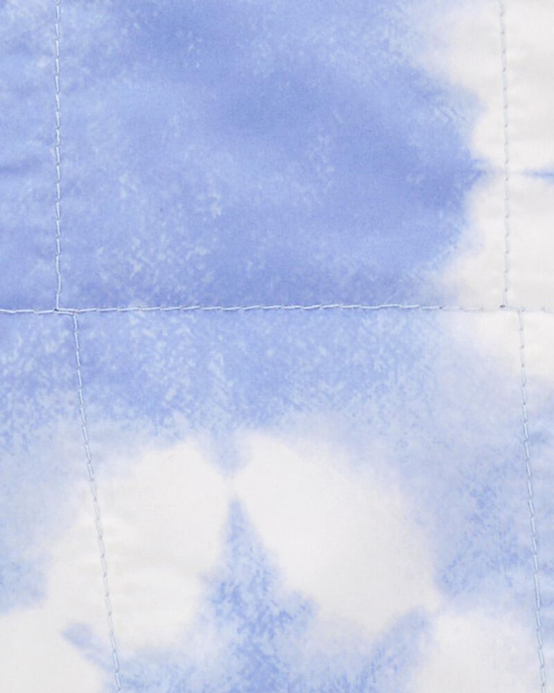 Kid Tie Dye Fleece-Lined Quilted Midweight Jacket, image 3 of 3 slides
