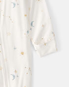 Baby Constellation 2-Way Zip PurelySoft Sleeper - Cream, image 5 of 7 slides