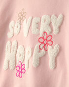 Toddler Girl 2-Piece Easter 'So Very Hoppy' French Terry Top & Skort Set - Pink, image 2 of 6 slides