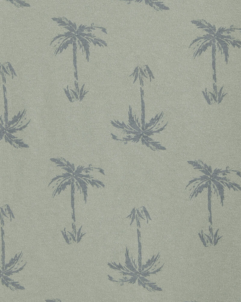 Boys Palm Tree Cotton-Blend - Green, image 2 of 3 slides