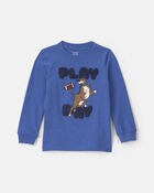 Long-Sleeve Graphic Tee - Blue, image 1 of 3 slides
