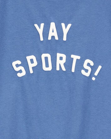 Kid Yay Sports Short-Sleeve Graphic Tee - Blue, 
