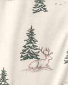 B&eacute;b&eacute; - Grenouill&egrave;re en coton biologique &agrave; motif For&ecirc;t de rennes, image 2 sur 4 diapositives