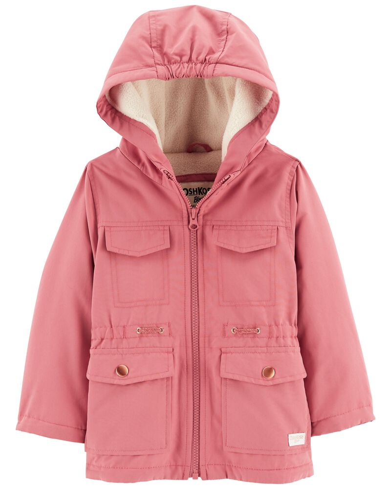 Pink Fleece Lined Jacket