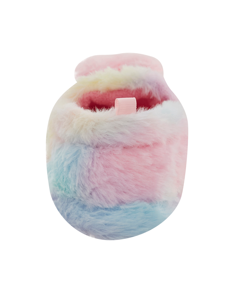 Rainbow Heart Faux Fur Loafer Slippers, image 3 of 6 slides