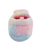 Rainbow Heart Faux Fur Loafer Slippers, image 3 of 6 slides
