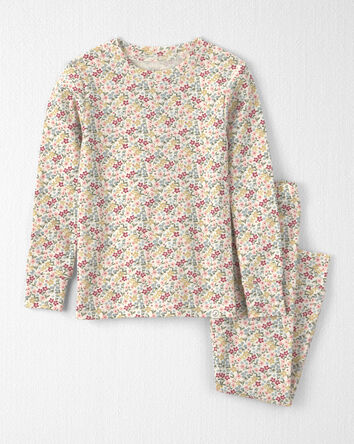 Toddler Girl 2-Piece Organic Cotton Pajamas in Floral, 