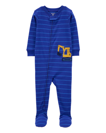 Baby 1-Piece Construction 100% Snug Fit Cotton Footie Pyjamas, 