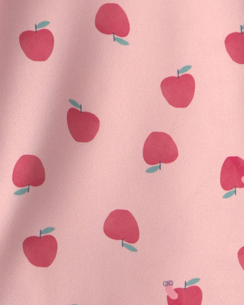 Girls Apple Short-Sleeve 2-Piece Pyjama Set - Pink, image 2 of 3 slides