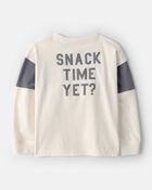 Toddler Boy Cookies & Milk Long-Sleeve Graphic Tee - Cream , image 2 of 6 slides