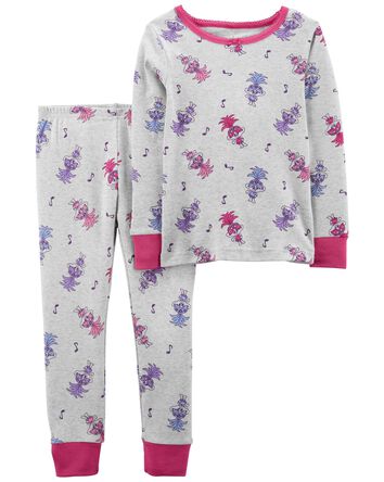 2-Piece Trolls™ 100% Snug Fit Cotton Pyjamas, 