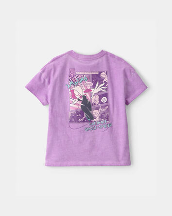 Toddler Girl Ghost-Spider Graphic Tee - Purple, 