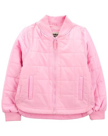 Kid Fleece-Lined Quilted Midweight Jacket, 